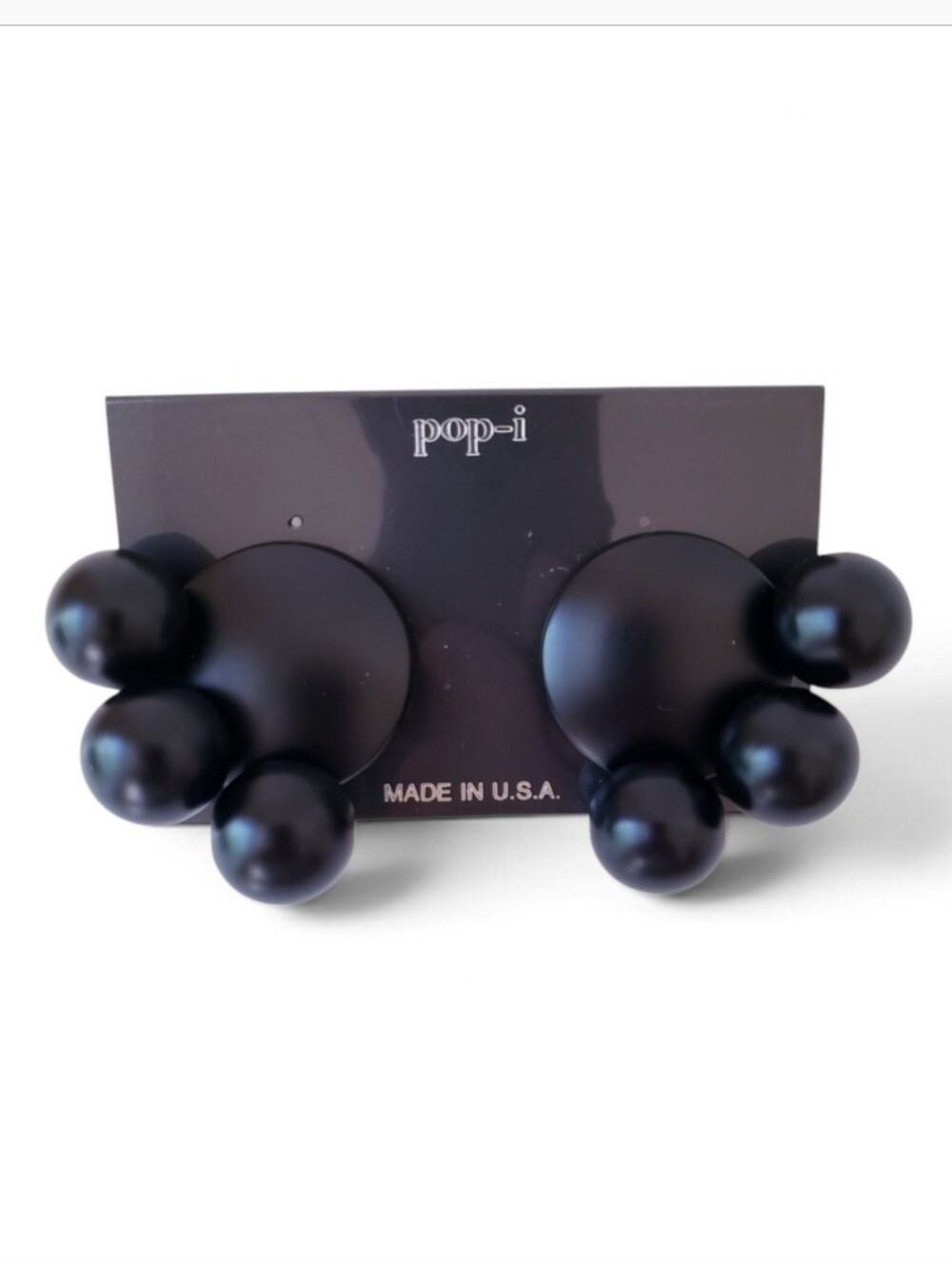 Vintage Pop-i Black Earrings